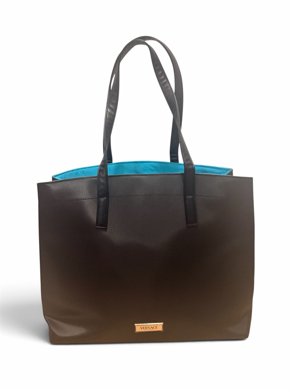 Versace Black Tote Bag with Double Handles